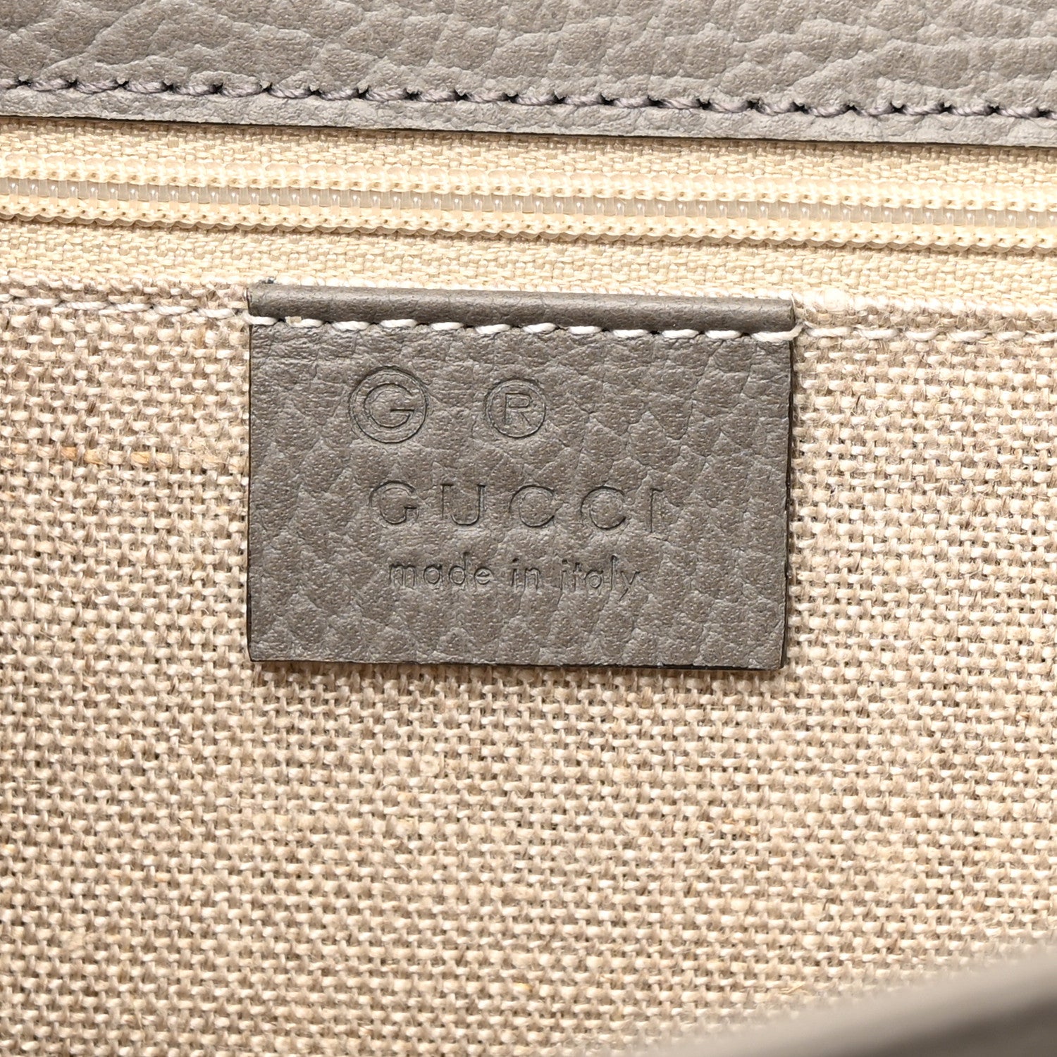 Gucci Dollar Calfskin Interlocking G Shoulder Bag Loess 6 of 10