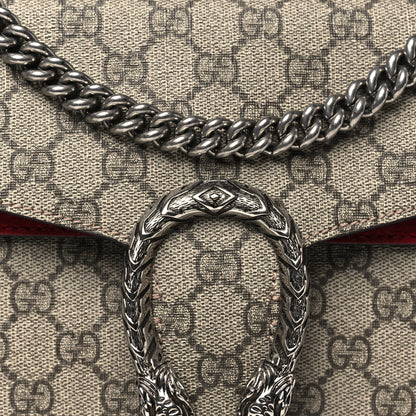 Gucci GG Supreme Monogram Small Dionysus Shoulder Bag Red 9 of 11