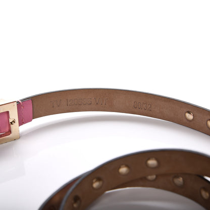Valentino Garavani Calfskin Rockstud Belt 80 32 Pink 4 of 6