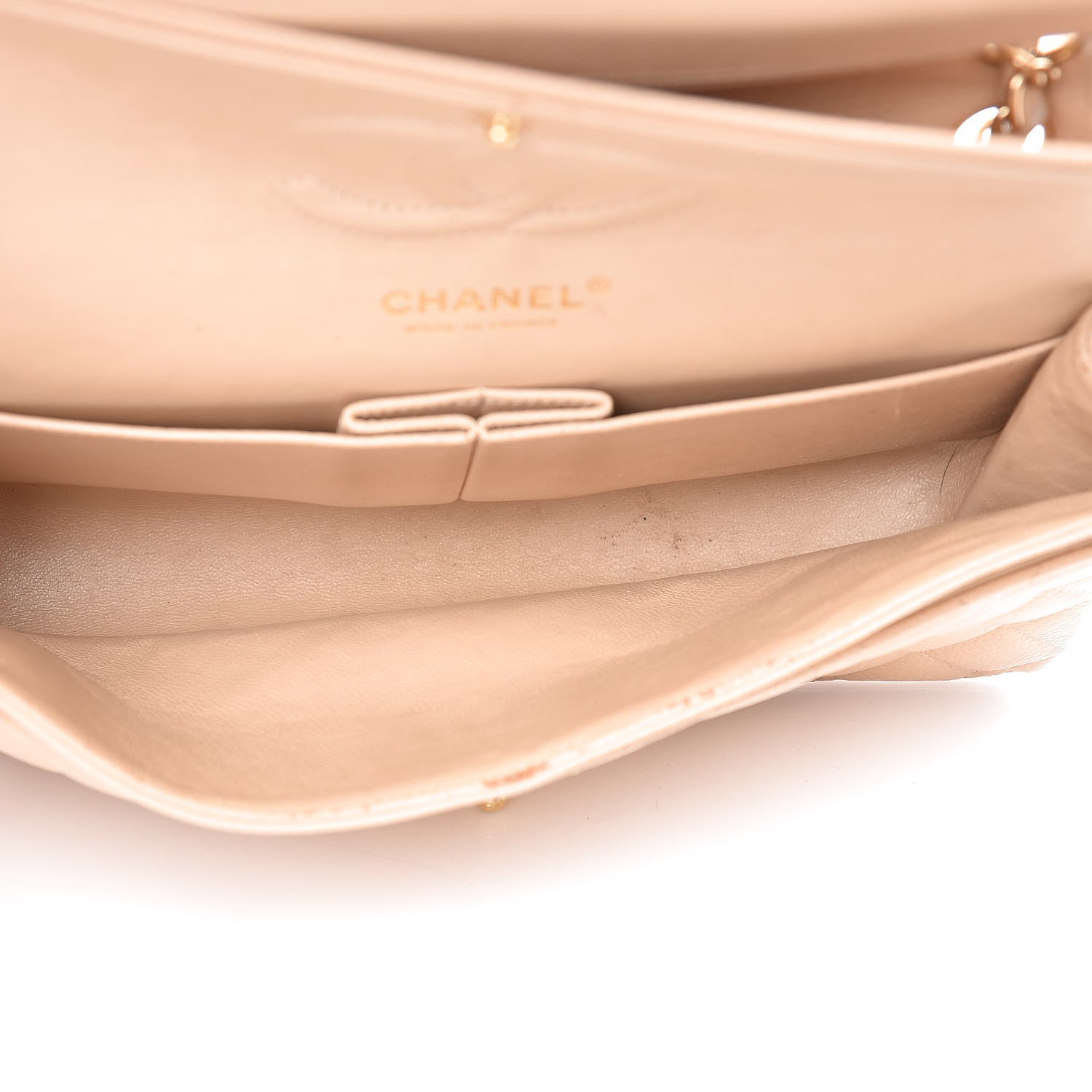 Chanel Caviar Quilted Medium Double Flap Beige Clair 6 of 11