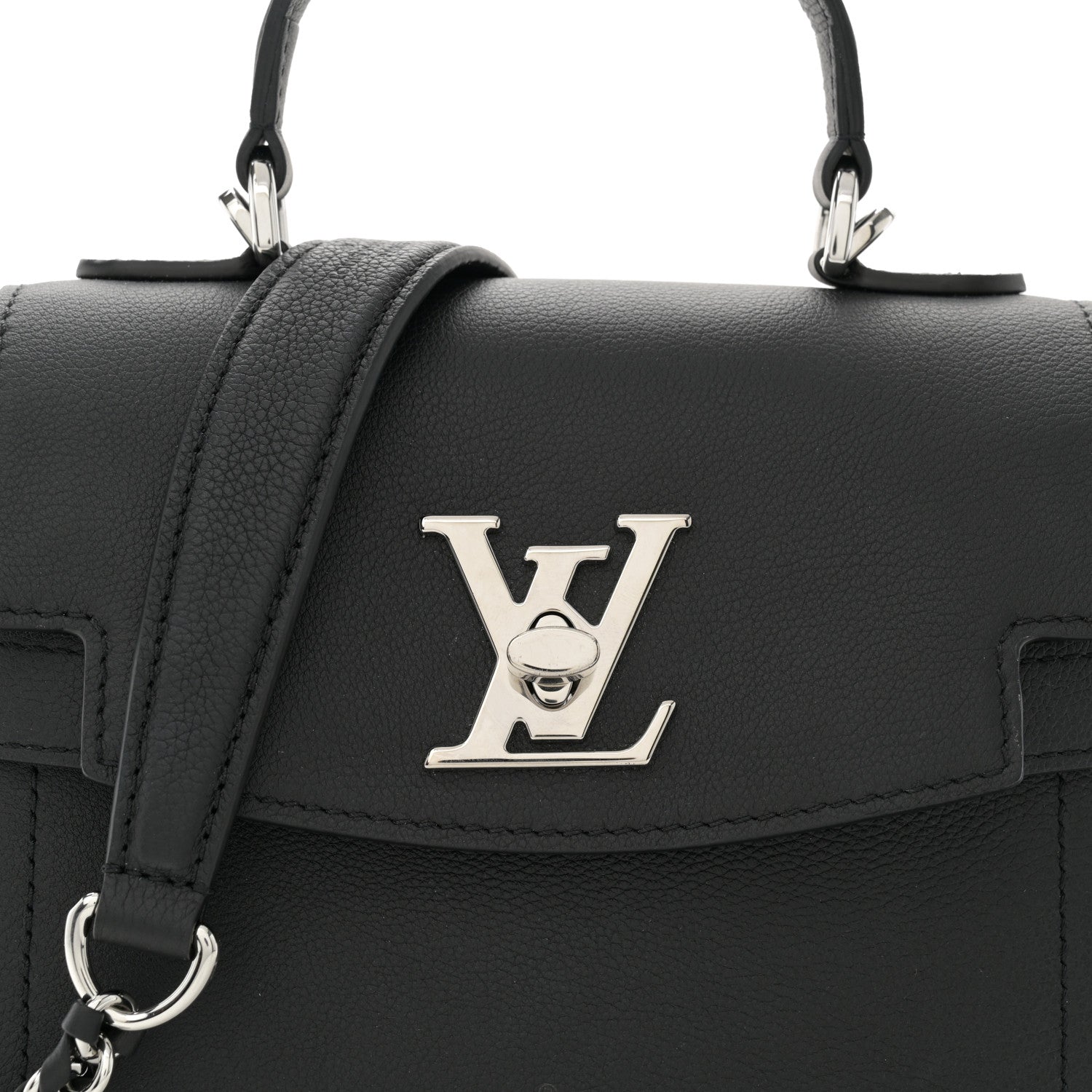 Louis Vuitton Calfskin Lockme Ever Mini Black 7 of 9