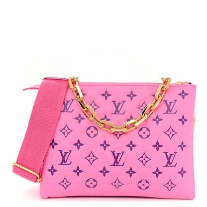 Louis Vuitton Lambskin Embossed Monogram Vuittamins Coussin PM Rose Violet 1 of 14