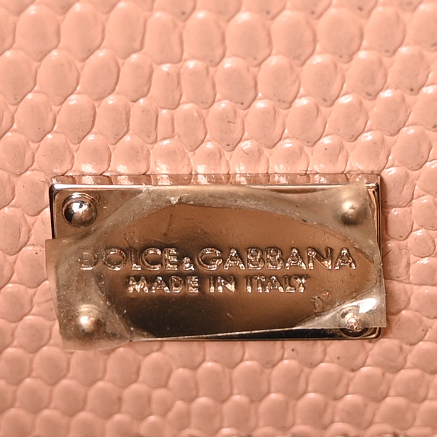 Dolce & Gabbana Lizard Calfskin Embossed Small Monica Top Handle Bag Pink 6 of 9