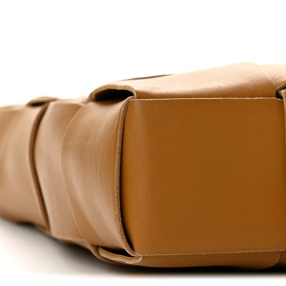 Bottega Veneta Lambskin Maxi Intrecciato Mini North South Cassette Tote Camel Gold 9 of 14