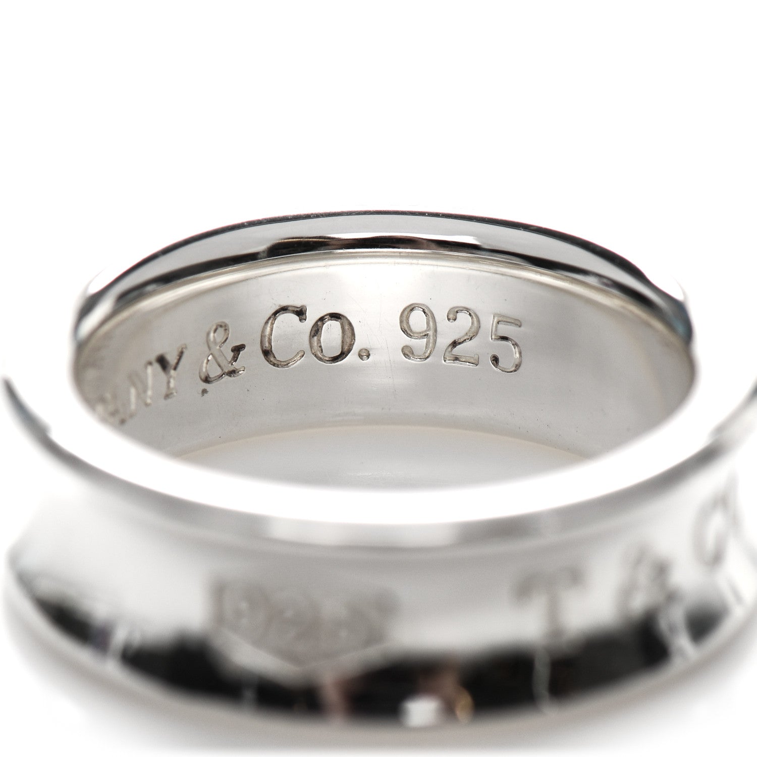 Tiffany Sterling Silver 1837 Band Ring 51 5.75 4 of 5