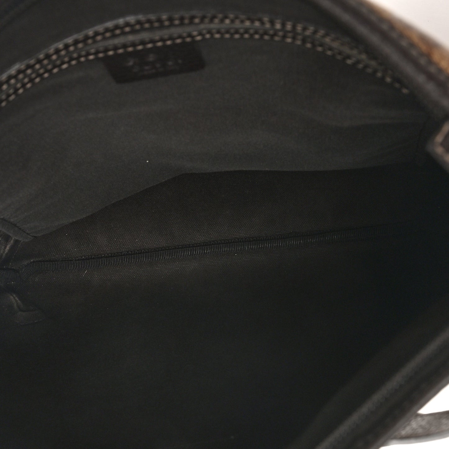 Crystal Monogram Abbey Messenger Bag Beige Dark Brown