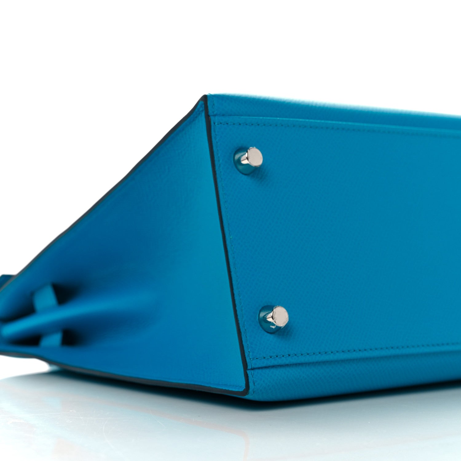 Hermes Epsom Kelly Sellier 32 Bleu Frida 6 of 36