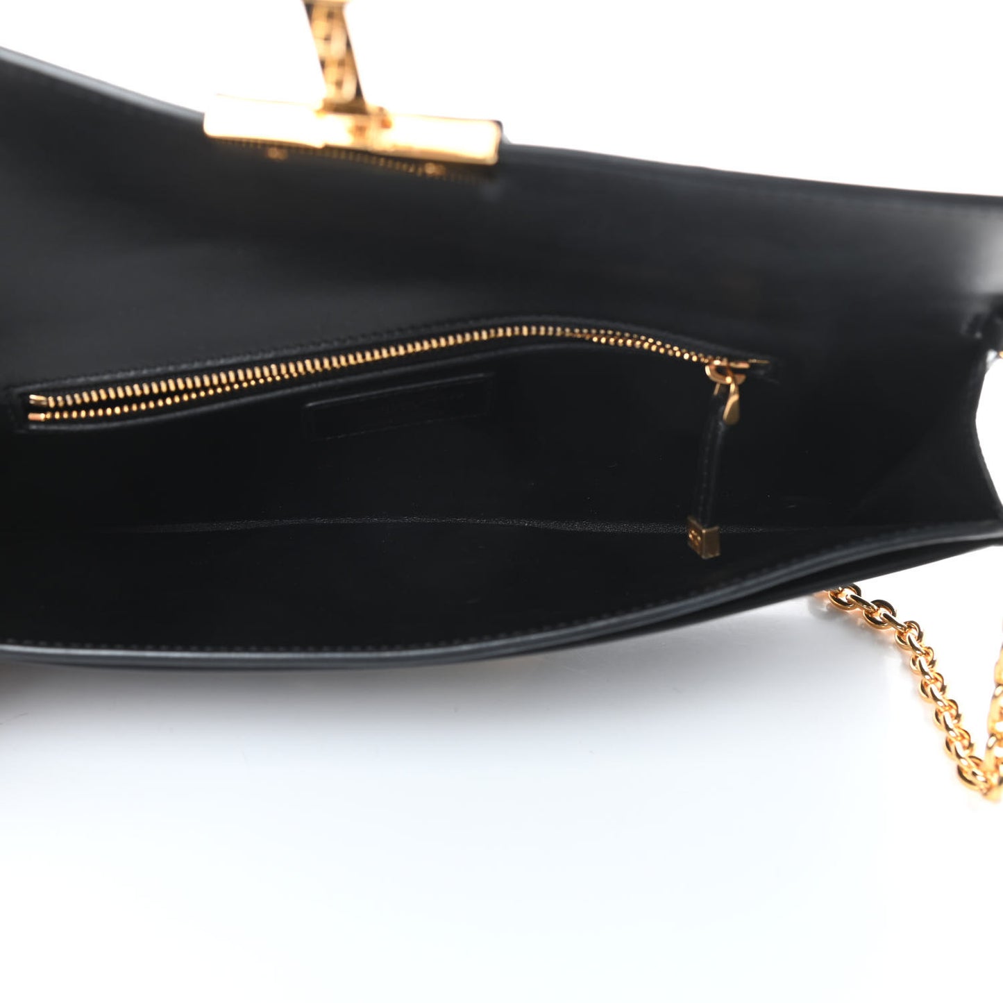 Crinkled Lambskin 30 Montaigne Clutch Black