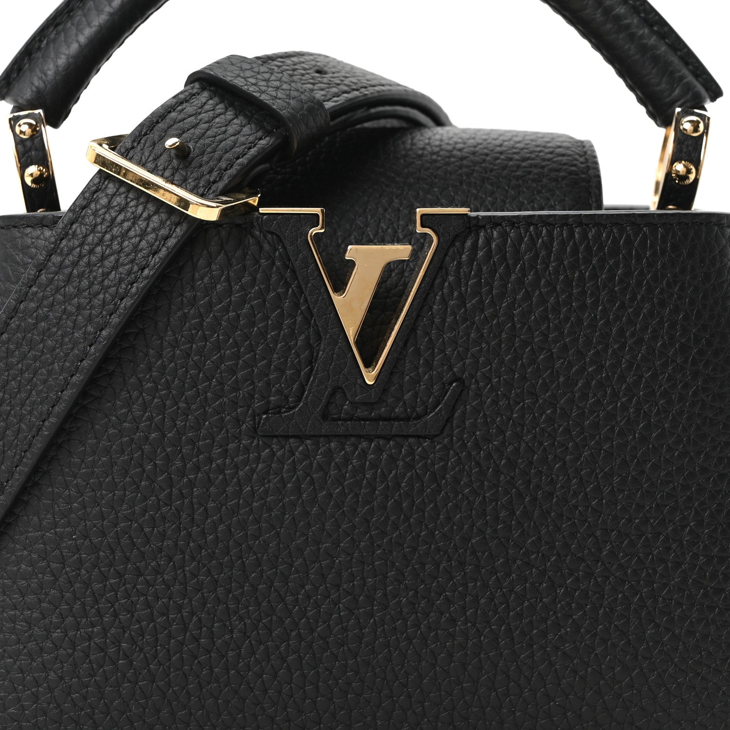 Louis Vuitton Taurillon Mini Capucines Black 7 of 10