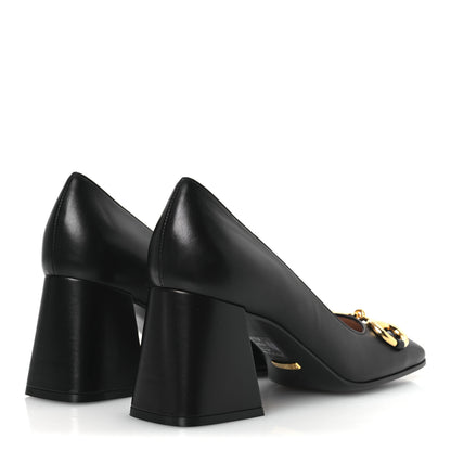 Gucci Malaga Kid Horsebit 75mm Pumps 38 Black 5 of 11
