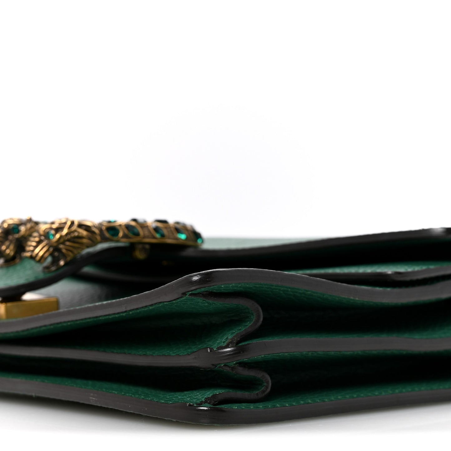 Pebbled Calfskin Small Dionysus Shoulder Bag Emerald