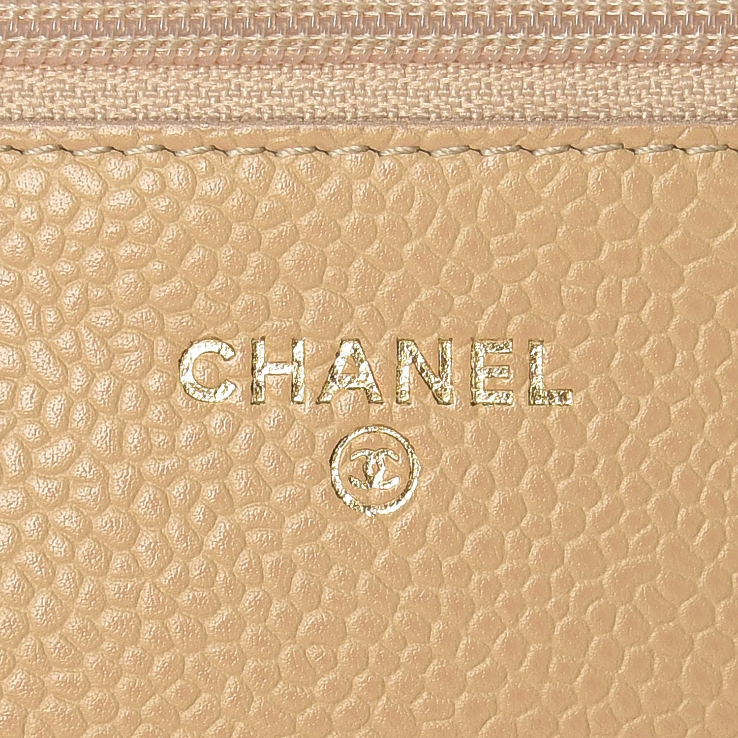 Chanel Caviar Quilted Wallet On Chain WOC Beige Clair 8 of 14
