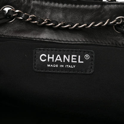Chanel Lambskin Quilted Western Baluchon Fringe Bag Black 6 of 10