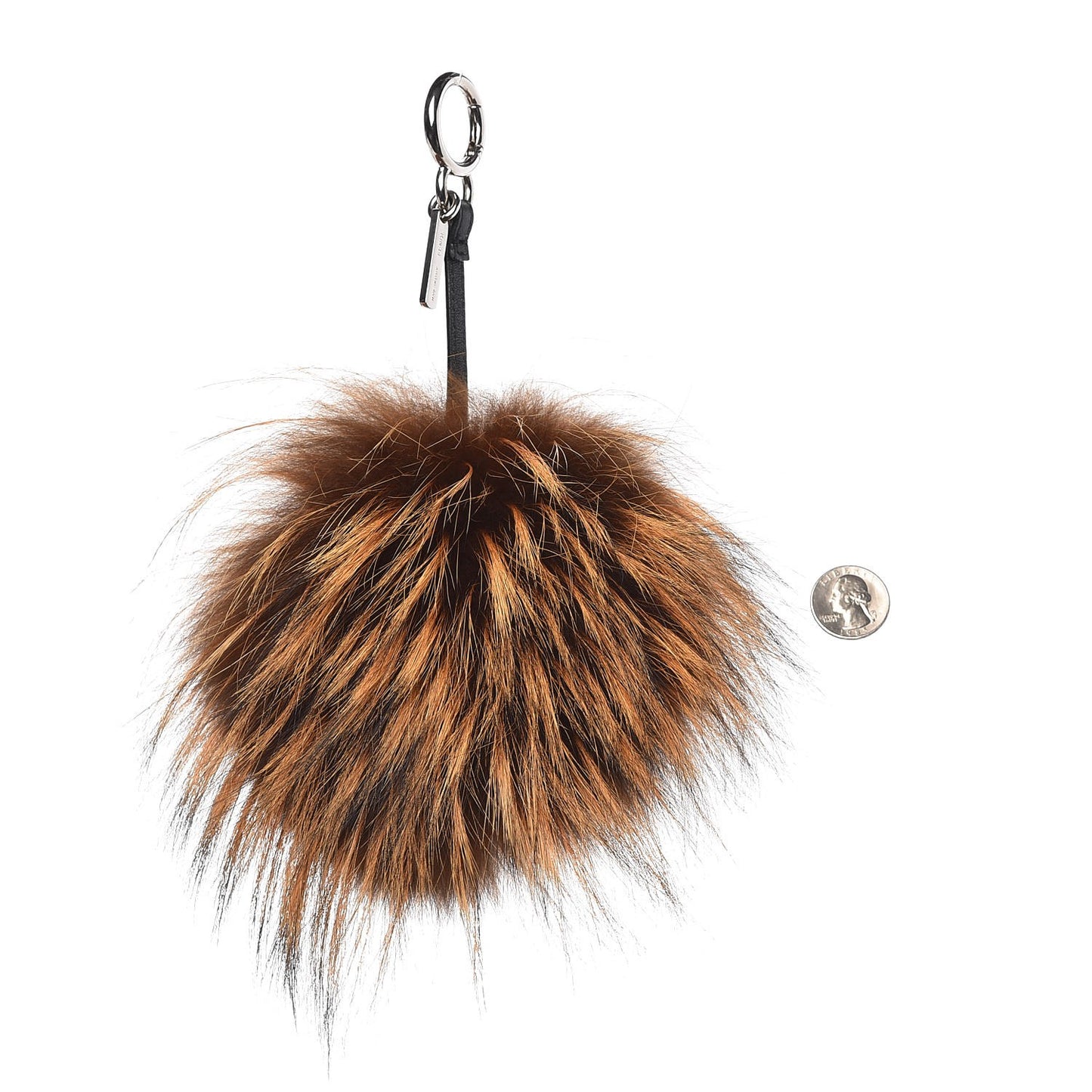 Fox Mink Rabbit Fur Vitello Flamingo Kooky Monster Bag Bug Charm Zucca Multicolor Black