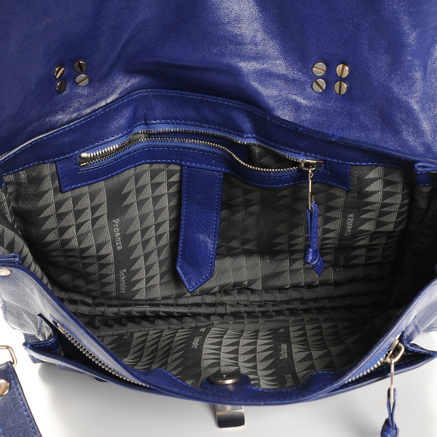 Proenza Schouler Lambskin Medium PS1 Satchel Cobalt Blue 5 of 7