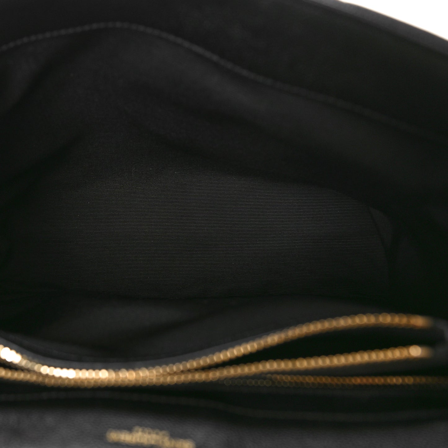 Grain de Poudre Calfskin Y Quilted Monogram Medium Loulou Chain Satchel Black