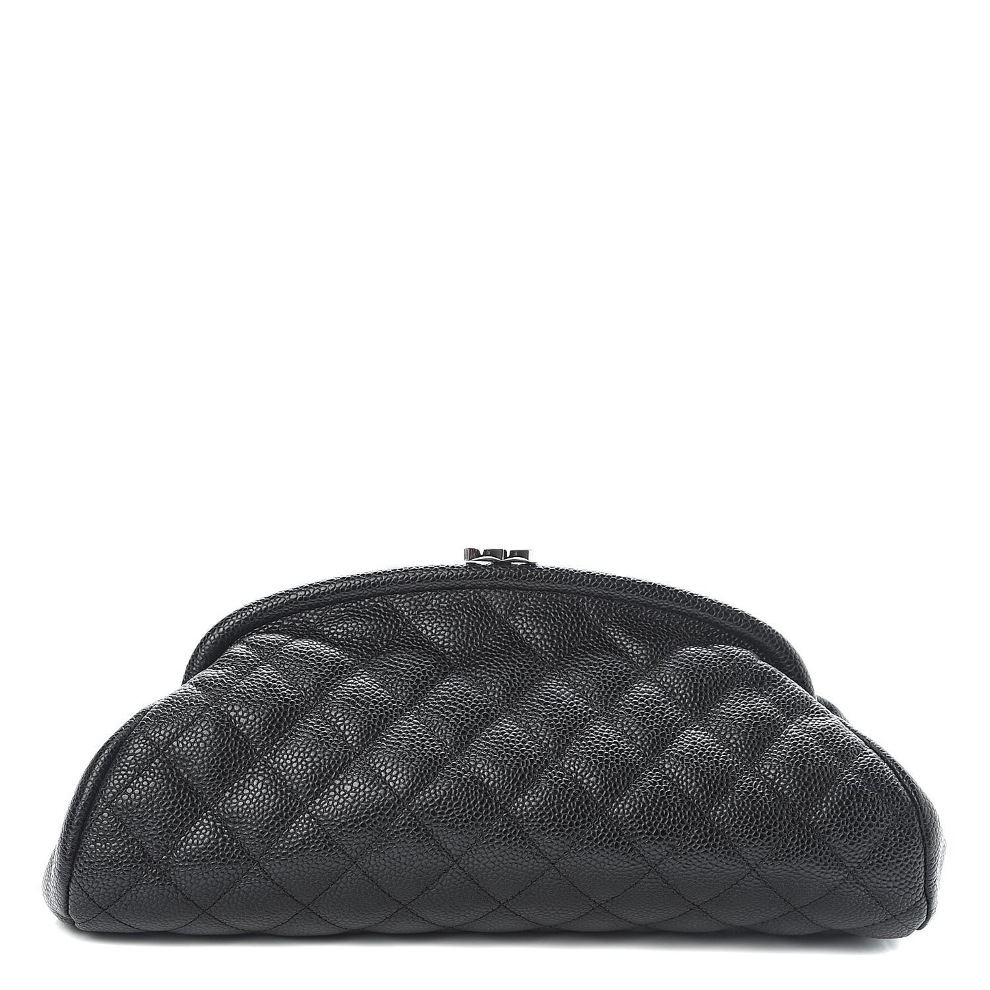 Caviar Quilted Timeless Clutch Black