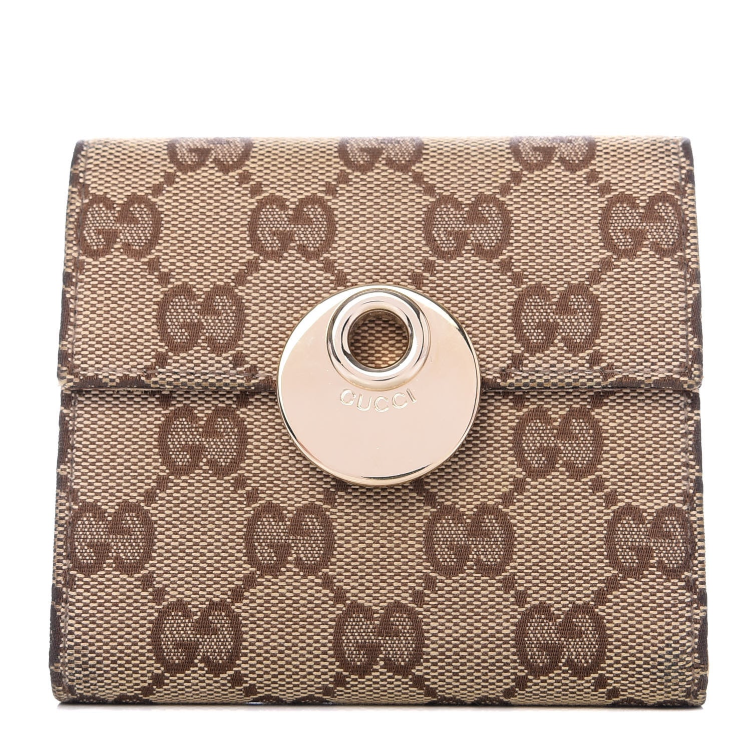 Gucci Monogram Eclipse Wallet White 1 of 7