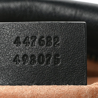 Gucci Calfskin Matelasse Small GG Marmont Chain Shoulder Bag Black 6 of 11