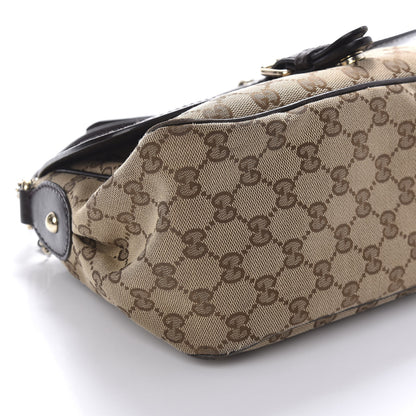Gucci Monogram Techno Horsebit Large Shoulder Flap Bag Brown 6 of 11