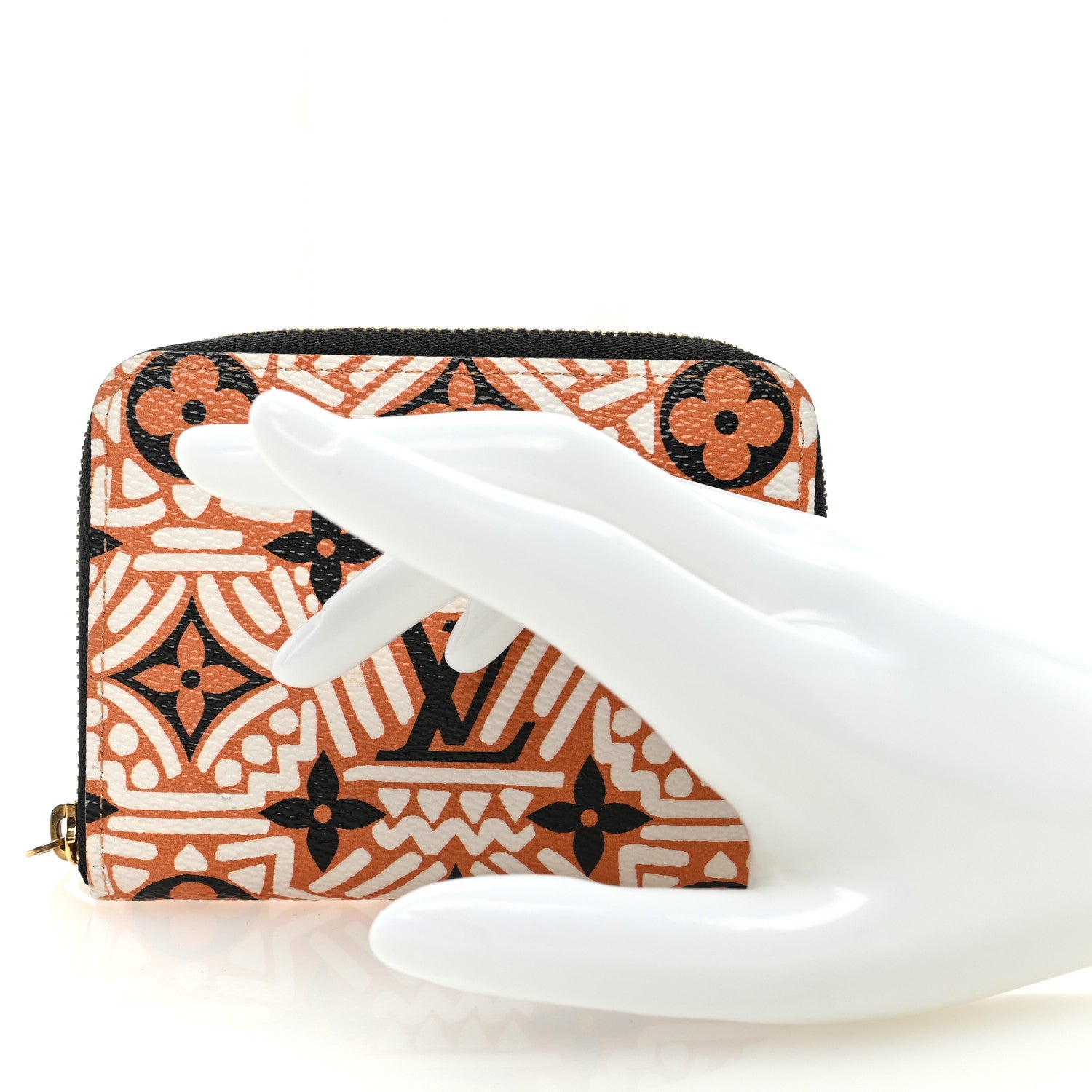 Louis Vuitton Monogram Giant Crafty Zippy Coin Purse Creme Caramel 2 of 6