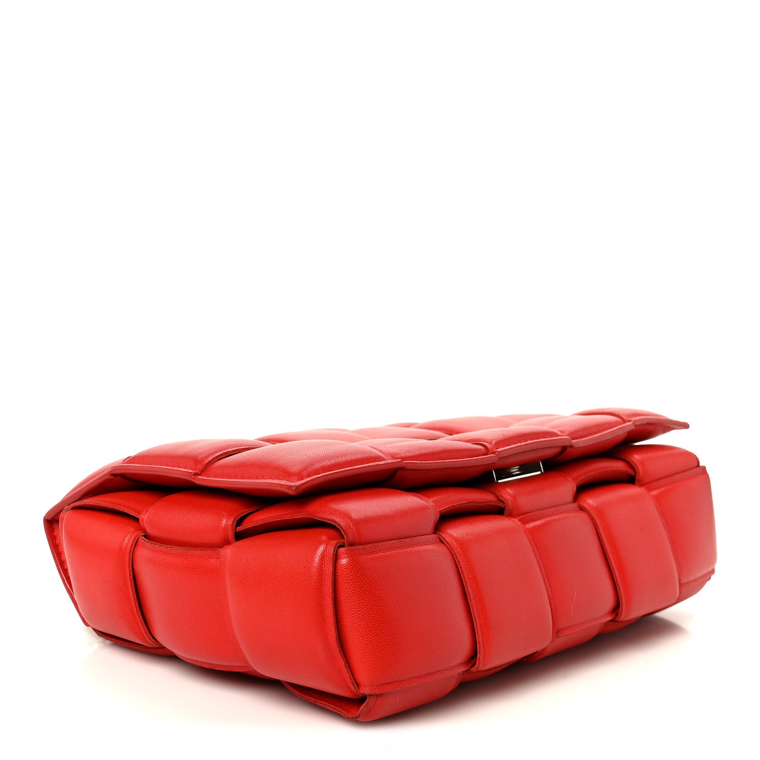 Bottega Veneta Lambskin Maxi Intreccio Padded Chain Cassette Crossbody Bag Nail Polish 4 of 11