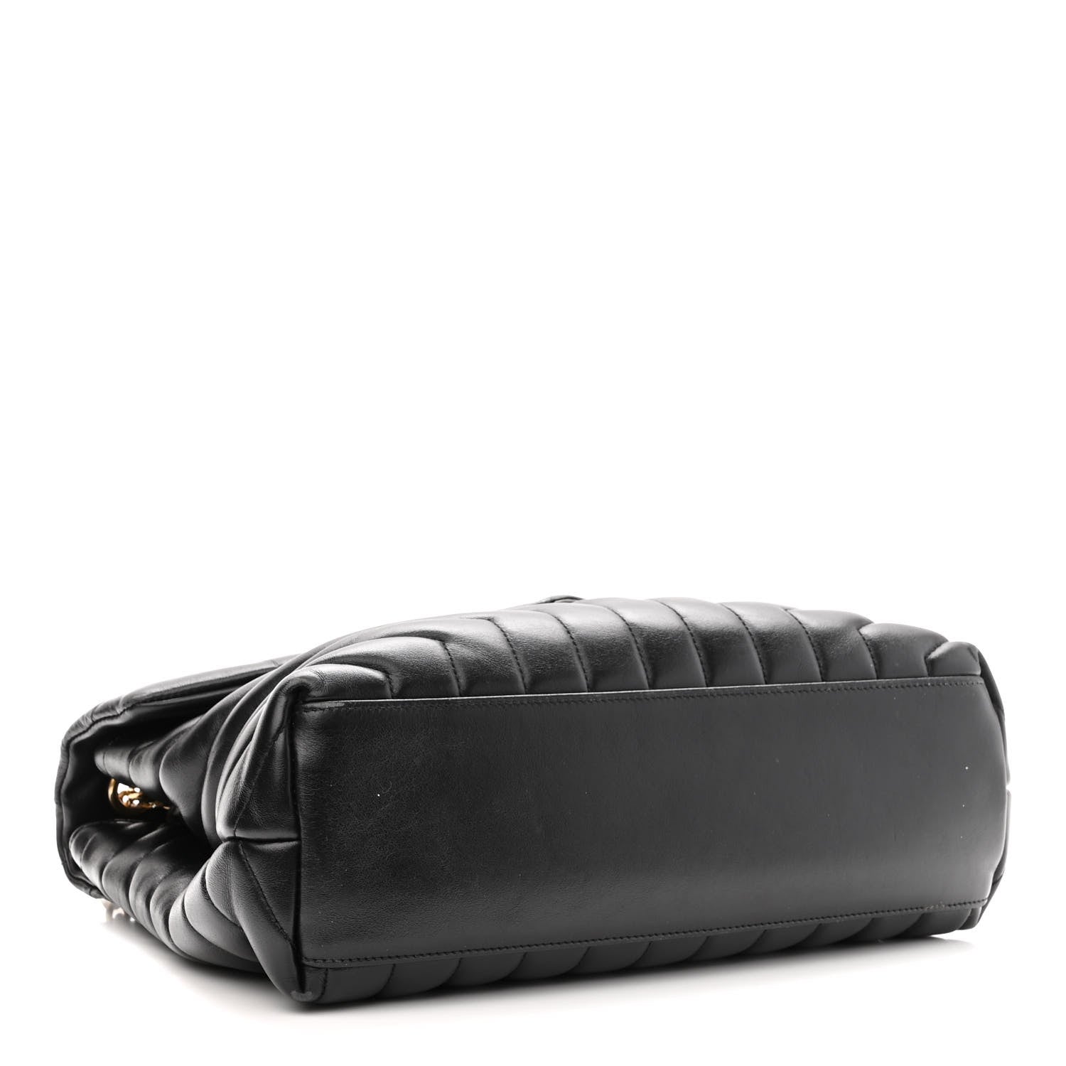 Saint Laurent Calfskin Y Quilted Monogram Medium Loulou Chain Satchel Black 3 of 13