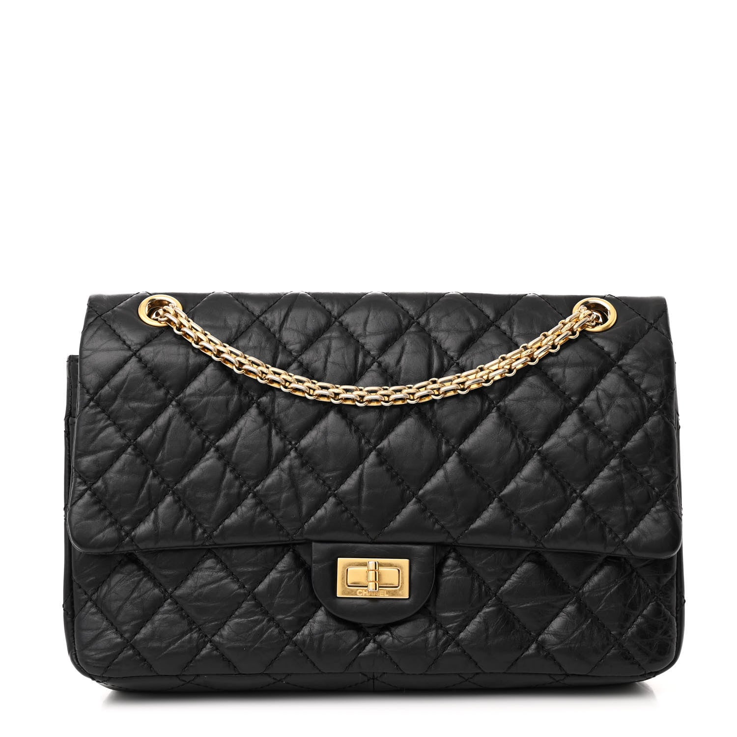 Chanel Aged Calfskin Quilted 2.55 Reissue 226 Flap Black 1 of 13
