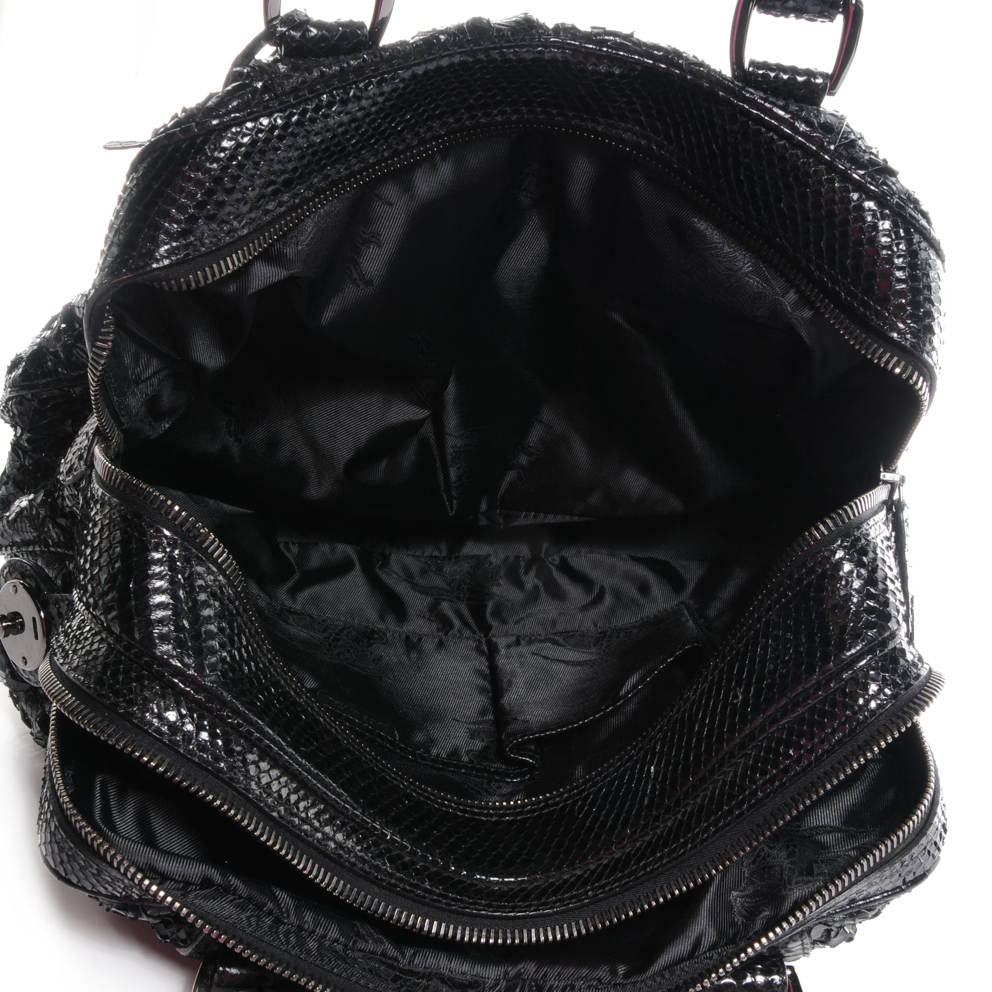 Burberry Python Knight Satchel Black 6 of 9