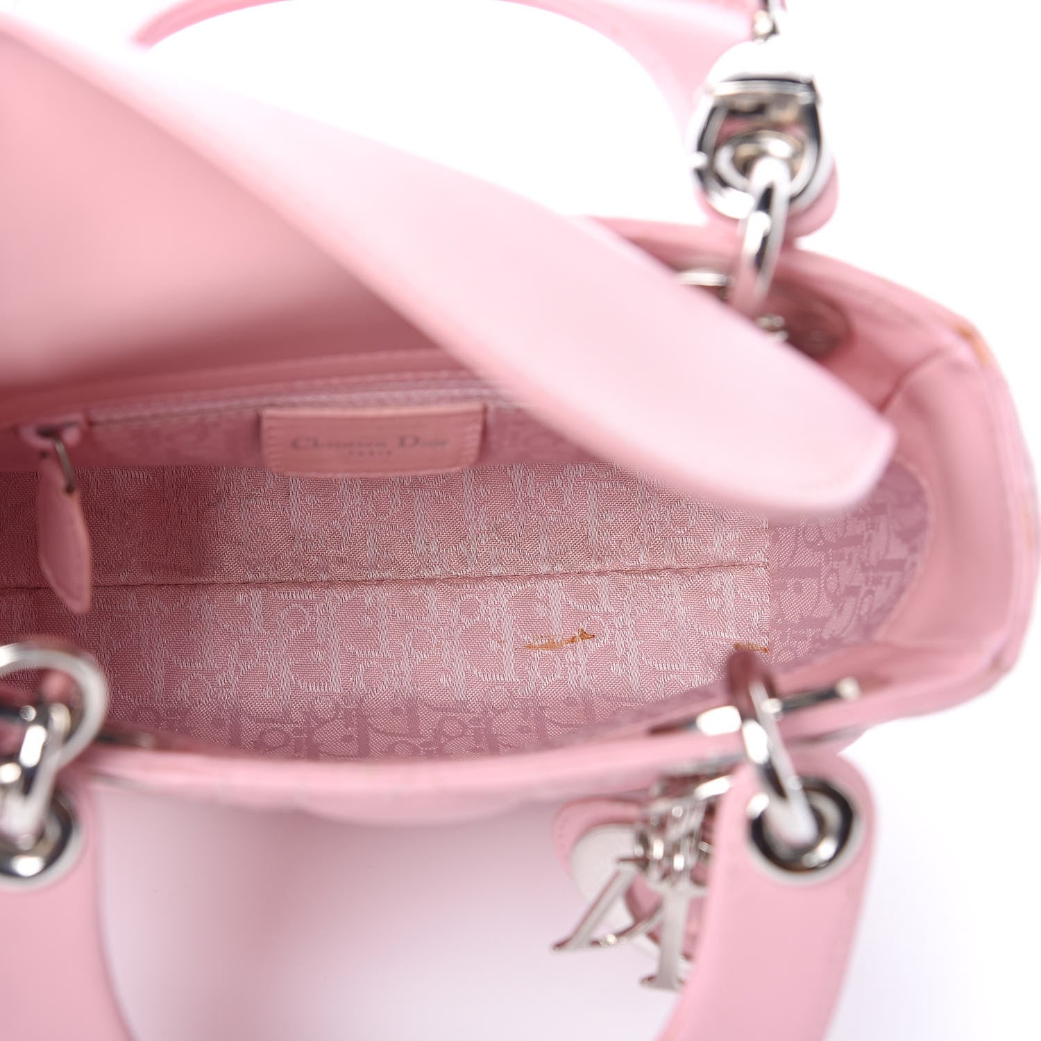 Christian Dior Lambskin Cannage Mini Lady Dior Rose Clair 5 of 13