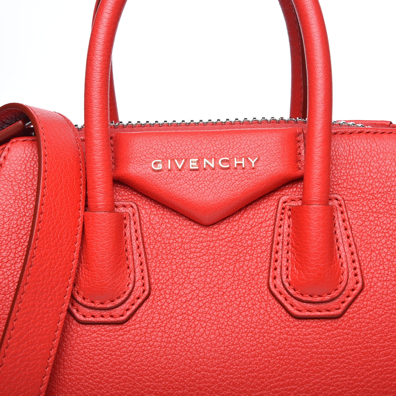 Givenchy Sugar Goatskin Mini Antigona Medium Red 8 of 8