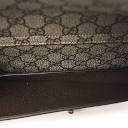 Gucci GG Supreme Monogram Textured Dollar Calfskin Blondie Belt Bag Beige Ebony New Acero 5 of 10