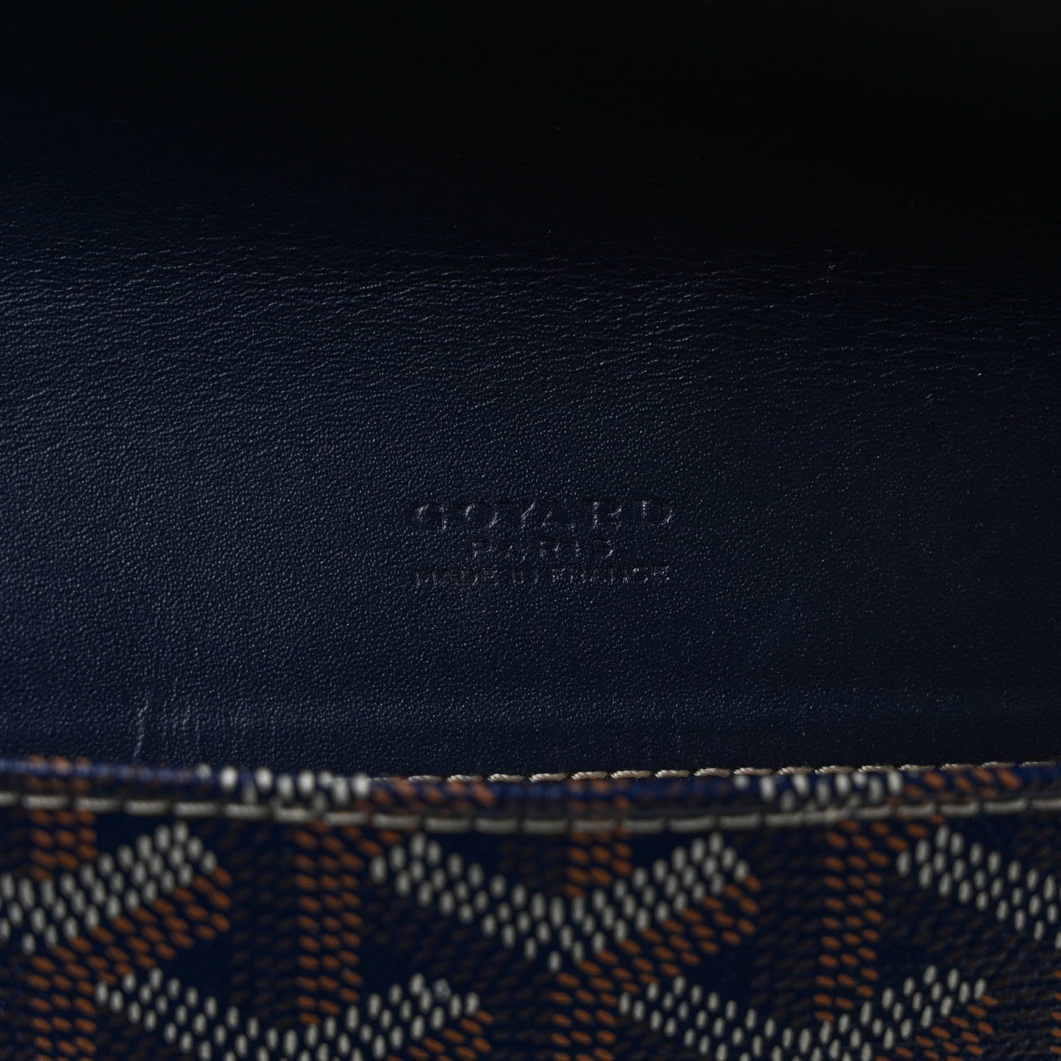 Goyard Goyardine Commando Envelope 2 Flat Large Pouch Blue 6 of 6