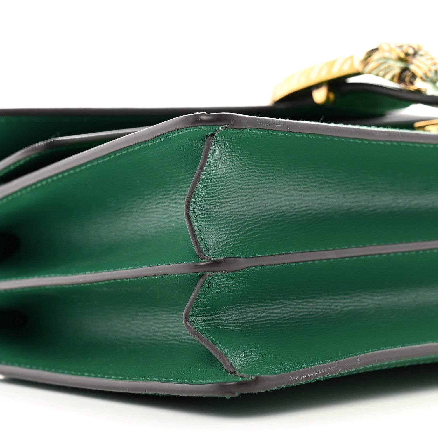 Gucci Azalea Calfskin Enamel Small Dionysus Shoulder Bag New Shamarock Emerald Off White 10 of 13