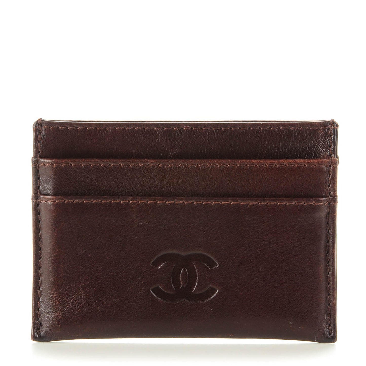 Calfskin Timeless CC Card Holder Brown