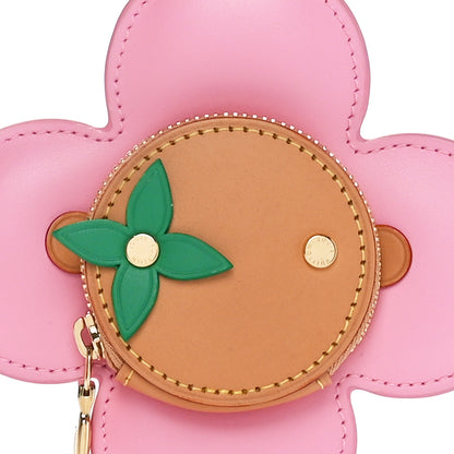 Louis Vuitton Calfskin Vivienne Coin Purse Pink Multicolor 4 of 7