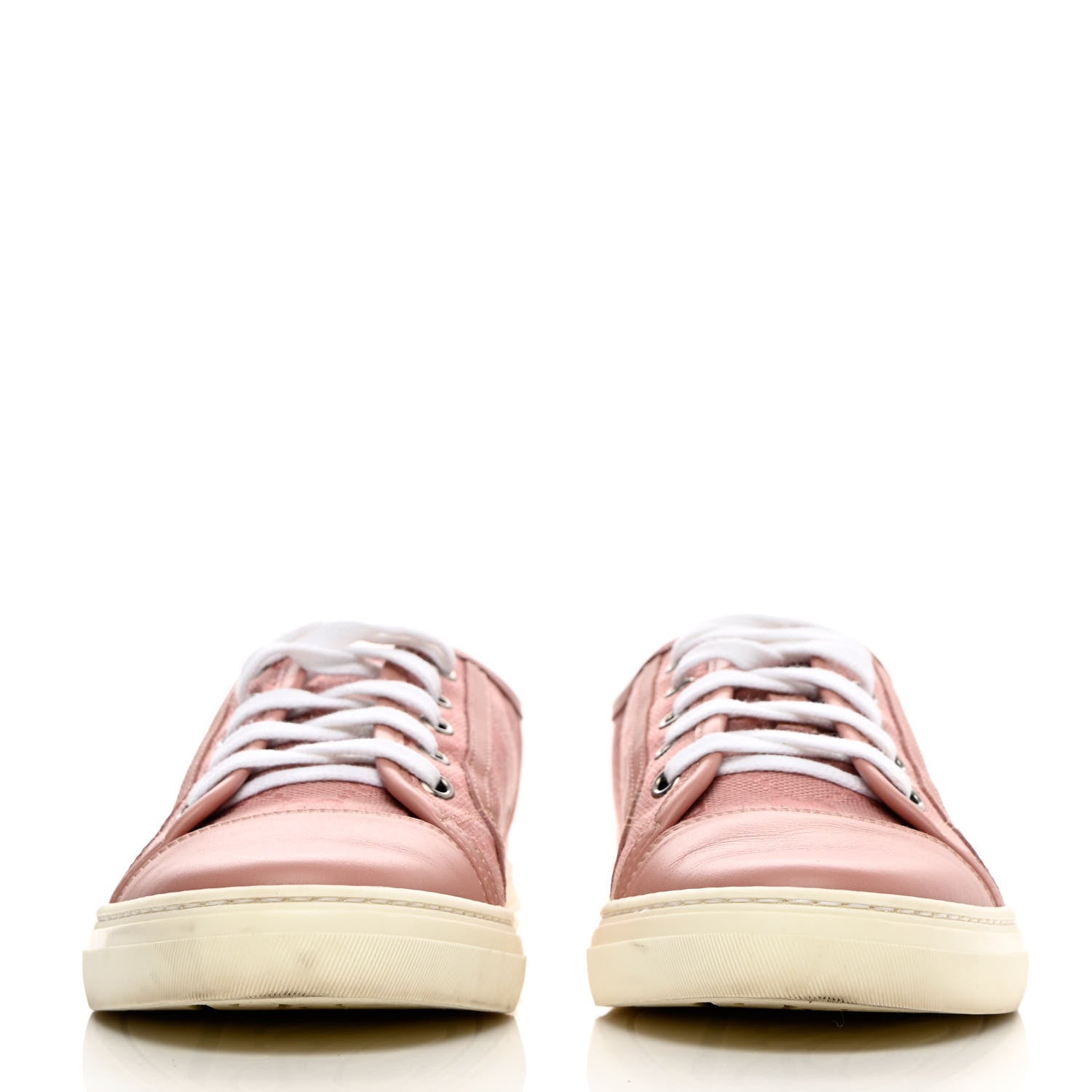 Gucci GG Monogram Calfskin Womens Low Top Sneakers 40 Pink Soft Pink 2 of 16