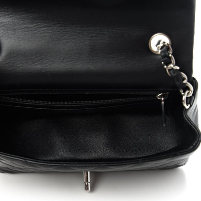 Chanel Lambskin Quilted Mini Rectangular Flap Black 5 of 10