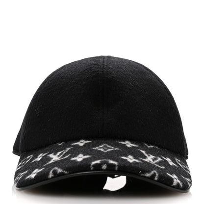 Louis Vuitton Wool Silk Monogram Endless Cap L Black 3 of 8