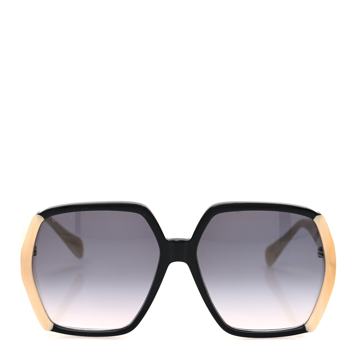 Acetate Square Frame Sunglasses GG1065S Black Beige