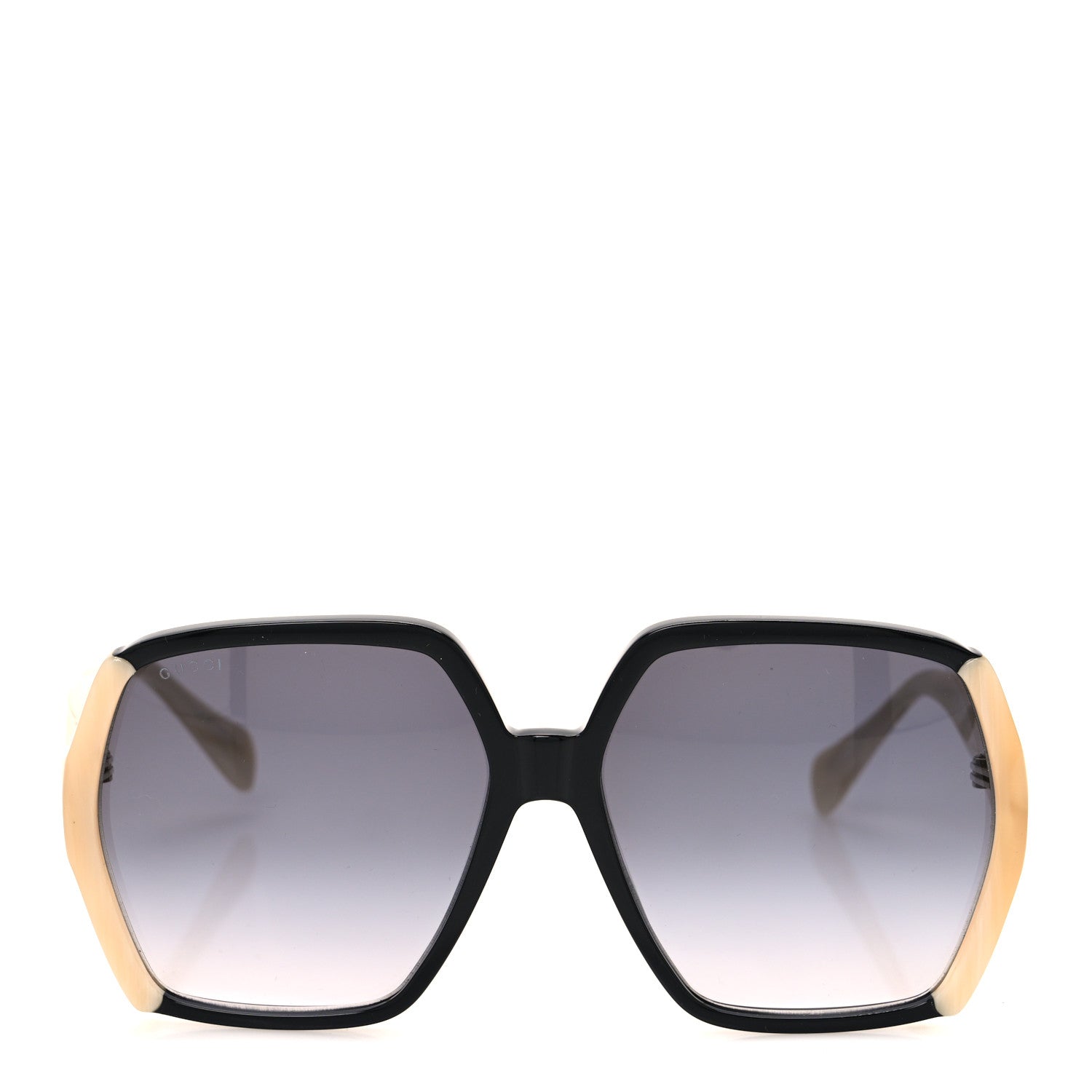 Gucci Acetate Square Frame Sunglasses GG1065S Black Beige 2 of 8
