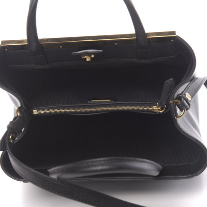 Fendi Vitello Elite Petite 2Jours Tote Black 5 of 10