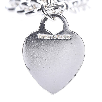Tiffany Sterling Silver Heart Tag Charm Bracelet 4 of 5