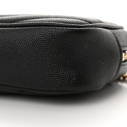 Saint Laurent Grain De Poudre Matelasse Monogram Mini Lou Camera Bag Black 10 of 17