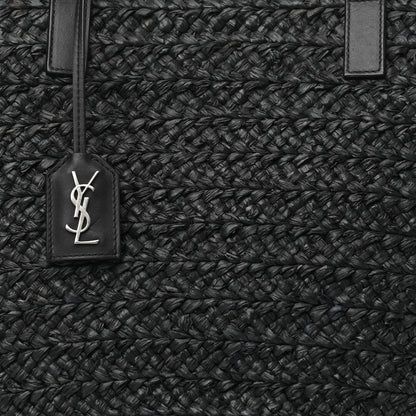 Saint Laurent Raffia Panier Bag Black 7 of 11