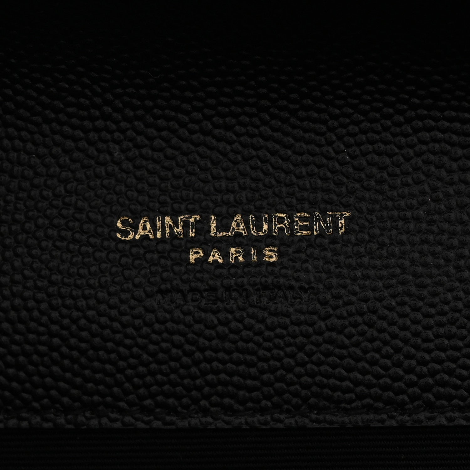 Saint Laurent Grain De Poudre Textured Mixed Matelasse Triquilt Monogram Clutch Black 6 of 11