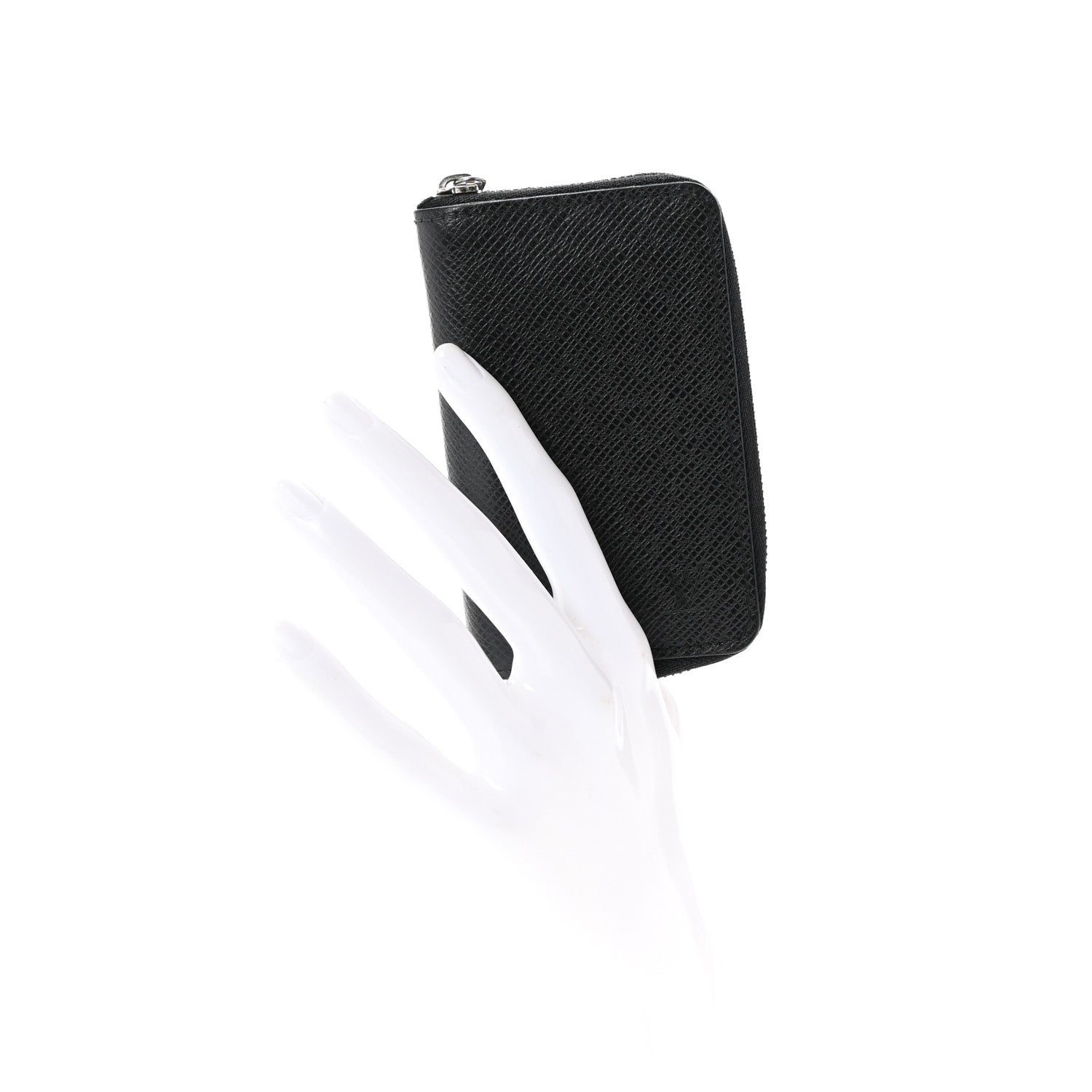 Louis Vuitton Taiga Zippy Coin Purse Vertical Black 2 of 6