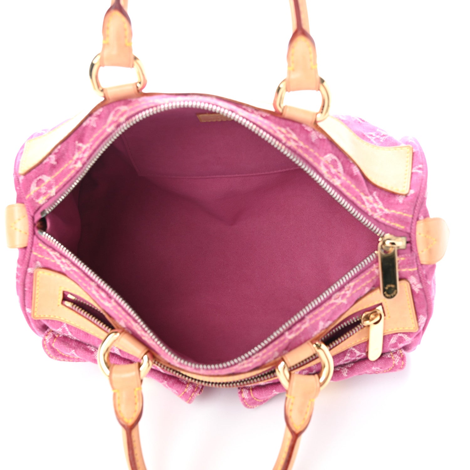 Louis Vuitton Monogram Denim Neo Speedy Fuchsia 5 of 9