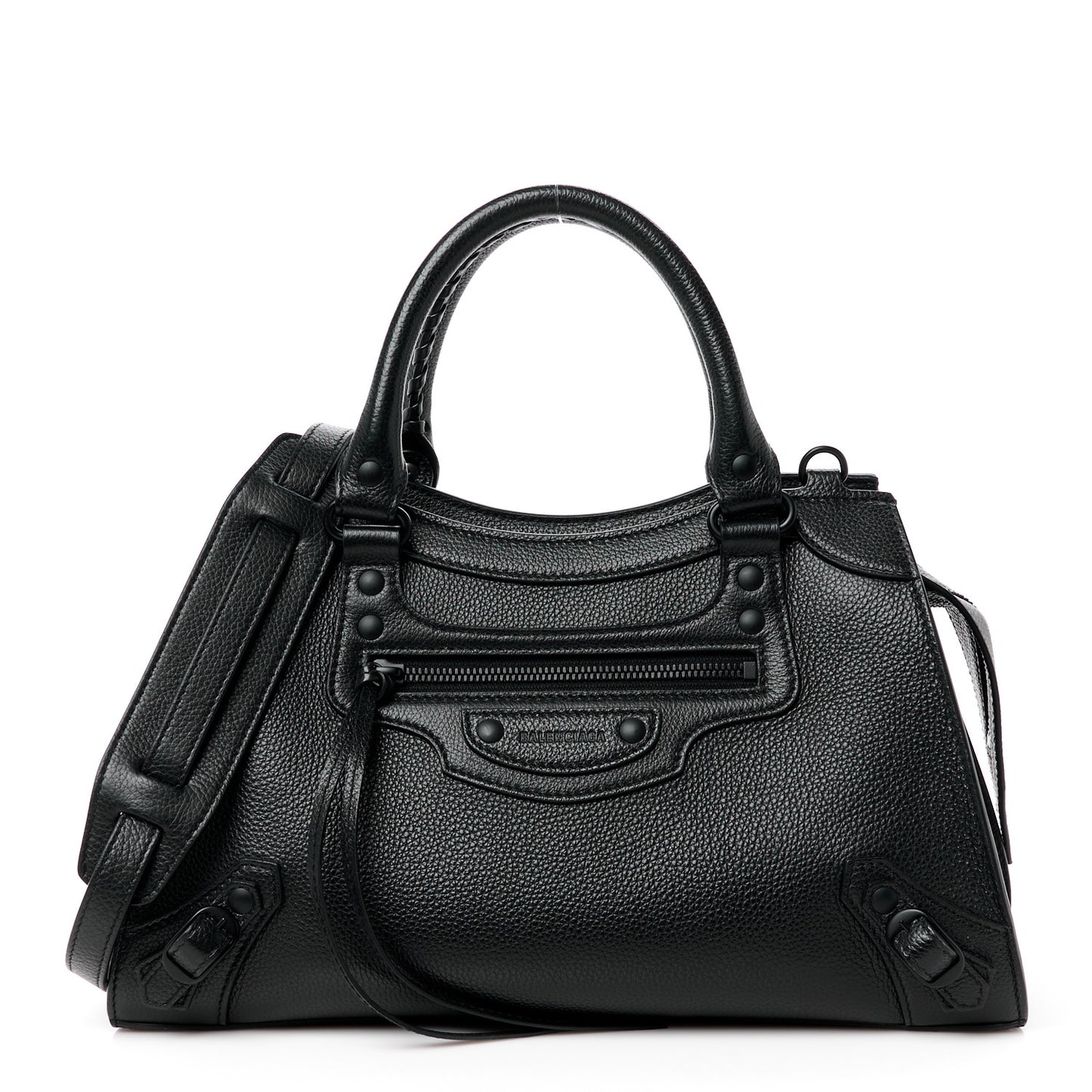Grained Calfskin Neo Classic Black Hardware S City Black