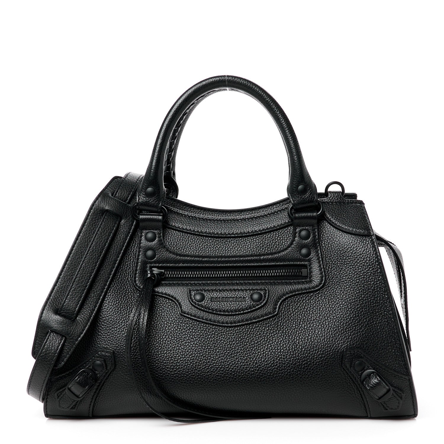 Balenciaga Grained Calfskin Neo Classic Black Hardware S City Black 1 of 12